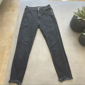 DL1961 Farrow Cropped Ankle High-Rise Skinny Jeans